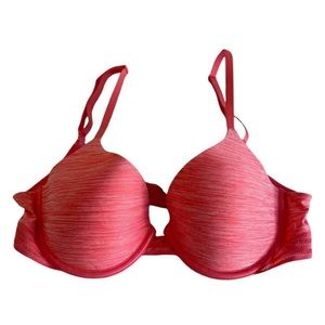 Victoria’s Secret Coral Uplift Semi Demi Bra Size 34C